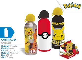 Bidon aluminiowy 3 wzory Pokemon Kids