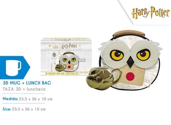 Kubek 3D + torba śniadaniowa Harry Potter