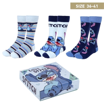 Komplet skarpet 3 wzory 35-41 Stitch