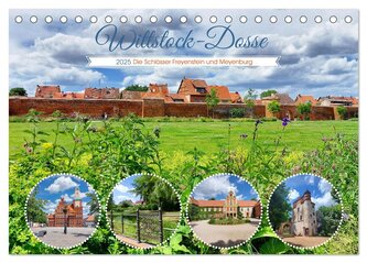 Wittstock-Dosse - Die Schlösser Freyenstein und Meyenburg (Tischkalender 2025 DIN A5 quer), CALVENDO Monatskalender