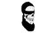 FOSTEX - Kominiarka 1 Otwór - Biker Balaclava Skull - Czarny
