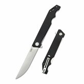Kubey KU253A Pylades Black vreckový nôž 11,8 cm, čierna, G10, spona