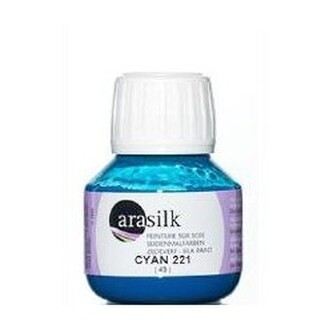Barva na hedvábí Darwi Arasilk 50ml – 221 Cyan