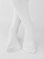 NOVITI RB012-G-01 Rajstopy bawełna prążek jodełka biały 128/134