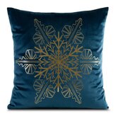 Vánoční polštář SNOW modrá 45x45 cm MyBestHome