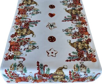 Vánoční ubrus - běhoun na stůl CHRISTMAS FRIEND 60x120 cm Mybesthome