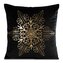 Vánoční polštář SNOW černá 45x45 cm MyBestHome