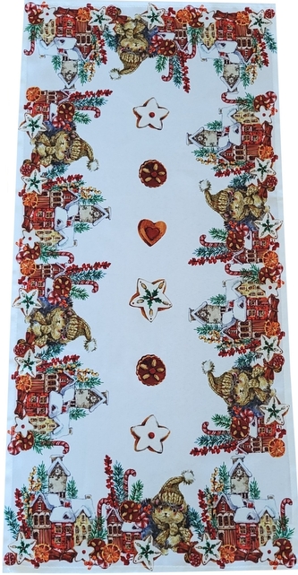 Vánoční ubrus - běhoun na stůl CHRISTMAS FRIEND 50x100 cm Mybesthome