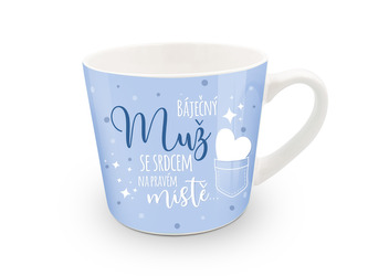 Nekupto Dárkový hrnek Báječný muž se srdcem na pravém místě