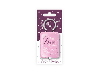 Nekupto Svítící klíčenka Úžasná žena s duší krásnou jako květina