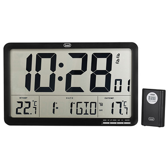 Hodiny Trevi, OM 3560 RC, digitální, LCD displej, teploměr, kalendář, 3 x AA