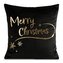 Vánoční polštář MERRY II. černá 45x45 cm MyBestHome