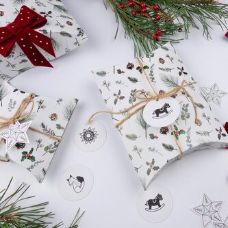 Be Nice krabičky V Jehličí na balení dárků - světlé Velká krabička   33x26x7cm