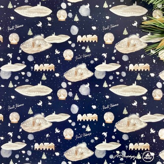 Be Nice Nebeský vánoční balicí papír velký 68 x 98 cm