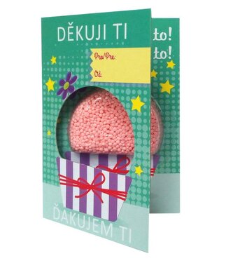 PlayFoam Přáníčko s modelínou Dortík - Děkuji ti