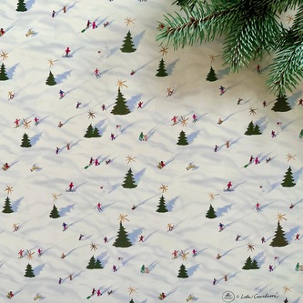 Be Nice vánoční balicí papír Zimní Radovánky 68 x 47 cm