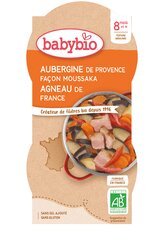 BABYBIO lilek na způsob Musaky s jehněčím masem 2x200 g