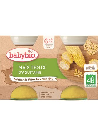 BABYBIO sladká kukuřice 2x130 g