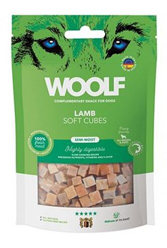 WOOLF pochoutka Soft Cubes Lamb 100g WOOLF pochoutka Soft Cubes Lamb 100g