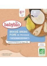 BABYBIO svačinka z ovčího mléka hruška 4x85 g