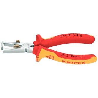 KNIPEX - Kleště odizolovací 160mm pochromované, potah PVC do 1000V