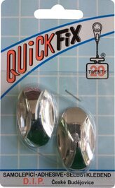 DIP - QUICKFIX háček samolepicí typ 2 - 2 ks - stříbrný