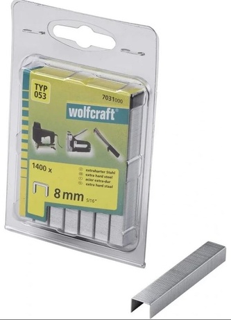 WOLFCRAFT - Spona široká čalounická typ 053, 11,2mm výška 8mm, 1400ks