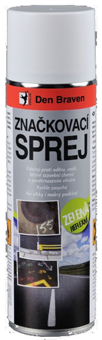 Den Braven - značkovací sprej reflexní zelená - 500ml