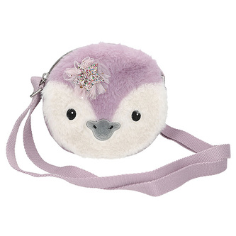 Mini kabelka Princess Mimi, Motiv fialového tučnáčka