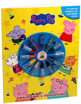 Peppa Pig - Omalovánky s voskovkami Peppa Pig - Omalovánky s voskovkami