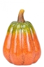 Keramická dýně oranžová/zelená 19x15 cm