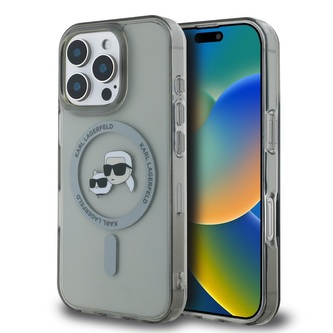 Karl Lagerfeld IML K&CH Heads Metal Frame MagSafe Zadní Kryt pro iPhone 16 Pro Max Black Karl Lagerfeld IML K&CH Heads Metal Frame MagSafe Zadní Kryt pro iPhone 16 Pro Max Black