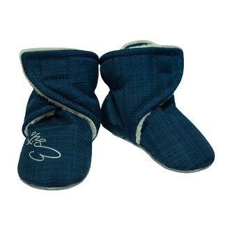 Capáčky barefoot Softshell Lamb Navy blue; Barva: modrá; Velikost: 1 - délka stélky: 11 cm