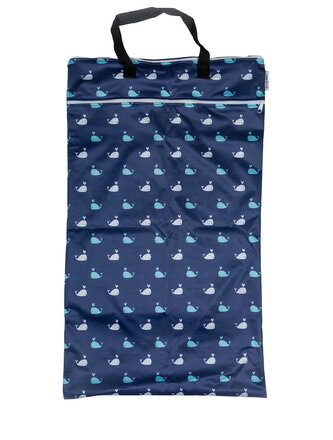 Bobánek Nepromokavá taška velká - Modré velryby
