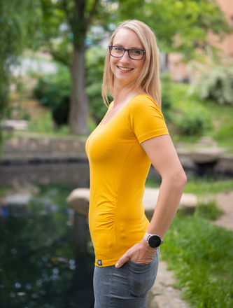 Bobánek Dámské tričko UniFit krátký rukáv - Hořčicové - L