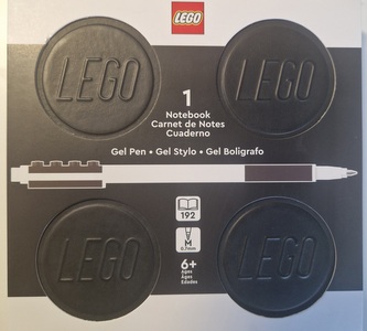 Lego čtvercový blok černý s perem