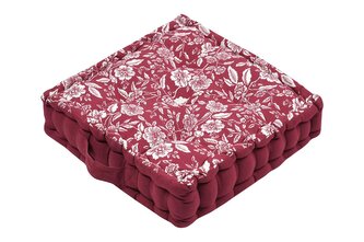 Sedací polštář na zem BIBURY červená 45x45 cm France