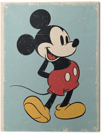 Obraz na plátně Mickey Mouse - Retro, 2 cm - 40×50 cm