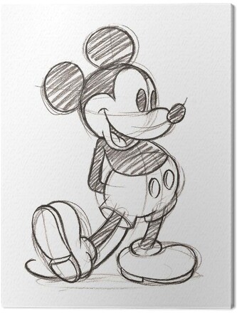 Obraz na plátně Mickey Mouse - Single, 2 cm - 40×50 cm