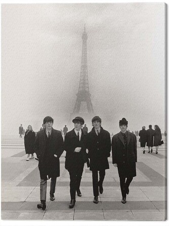 Obraz na plátně The Beatles - Paris, 2 cm - 60×80 cm