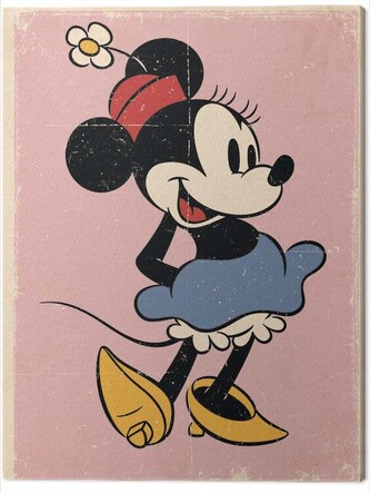 Obraz na plátně Minnie - Retro, 2 cm - 30×40 cm