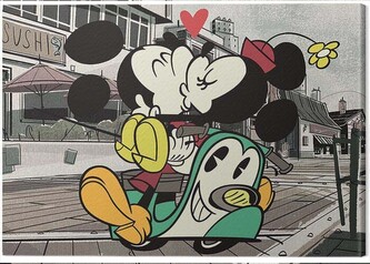 Obraz na plátně Mickey Shorts - Mickey and Minnie, 2 cm - 30×40 cm
