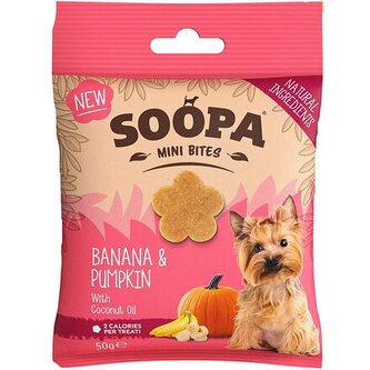 Soopa Healthy Bites Mini s banánem a dýní 50 g
