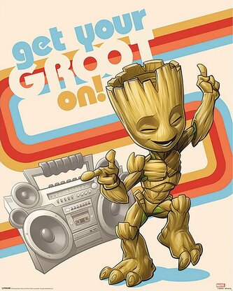 Plakát Marvel|Guardians Of The Galaxy|Strážci Galaxie: Get Your Groot On! (40 x 50 cm)