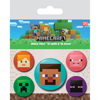 Plackový set Minecraft - Faces