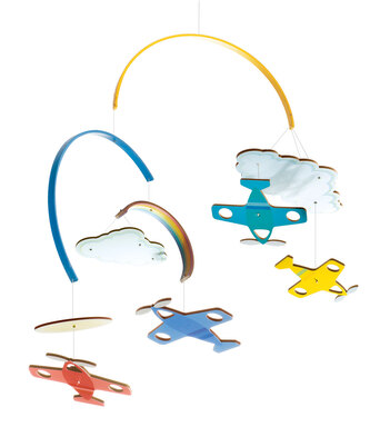 DJECO Závěs malá letadla v oblacích