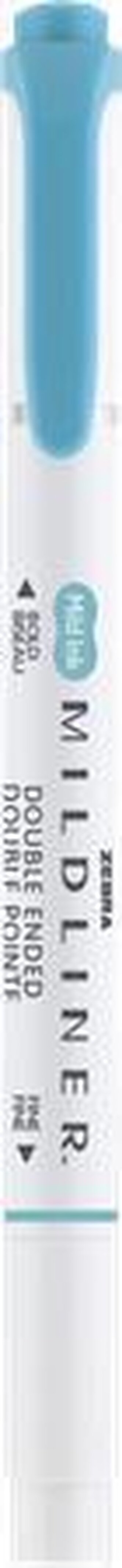 Zvýrazňovač "Mildliner Warm", kouřově modrá, oboustranný, 1,0-3,5 mm, ZEBRA 78420