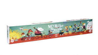LONDJI dlouhé puzzle Na kole - 54 dílků