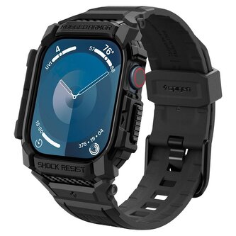 Spigen Rugged Armor Pro, matte black - Apple Watch 10 42mm