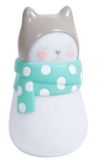 MOULIN ROTY Noční lampička Spící koťátko